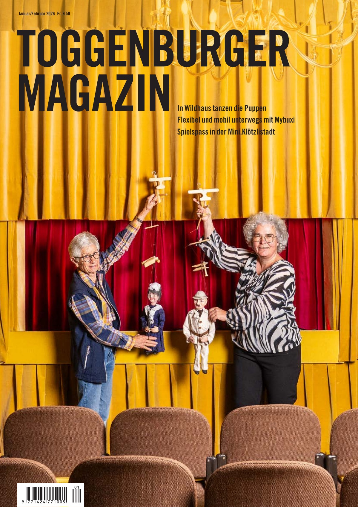 Titelblatt des Toggenburger Magazins mit dem Puppentheater Wildhaus